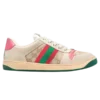 Wms Gucci Screener Distressed Sneakers
