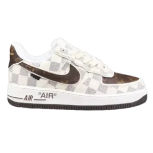 Louis Vuitton x Off-White x Nike AF1 Damier Heat Check (Custom)