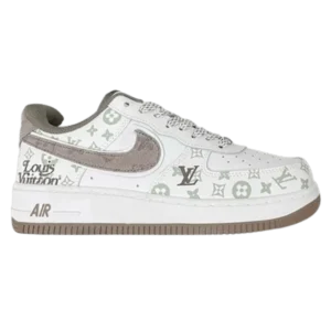 Louis Vuitton x Nike Air Force 1 White Mocha Monogram (Custom)