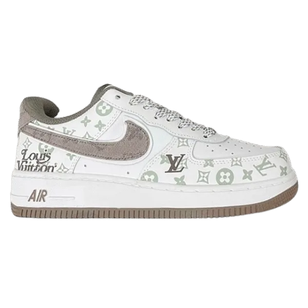 Louis Vuitton x Nike Air Force 1 White Mocha Monogram (Custom)