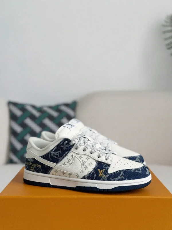 Louis Vuitton x Nike Air Jordan 1 Low “Monogram Denim” (Custom)