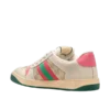Wms Gucci Screener Distressed Sneakers