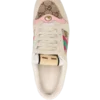 Wms Gucci Screener Panelled Sneakers With Crystals