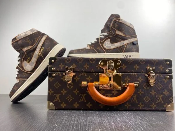 Louis Vuitton x Nike Air Force 1 High ‘Monogram Brown Damier Azur’