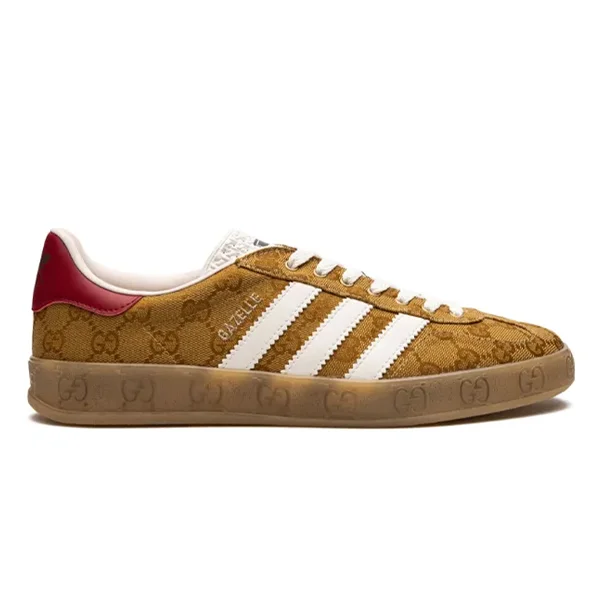 Gucci x Adidas Gazelle GG Monogram Beige Brown