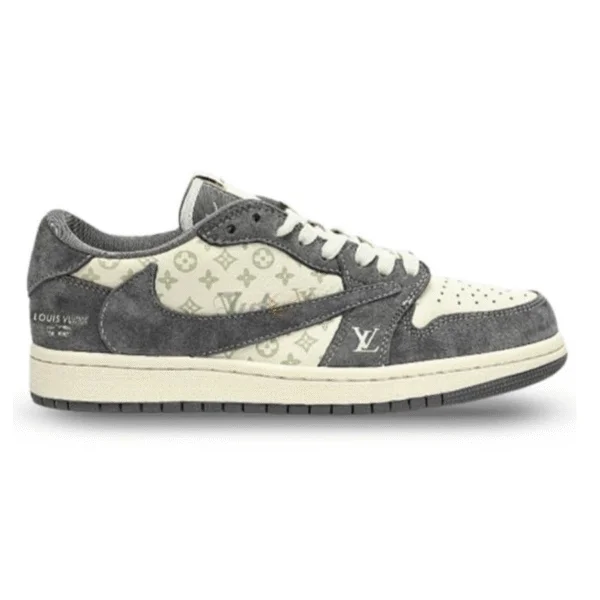Louis Vuitton x Nike Air Jordan 1 Low “Green Monogram Suede” (Custom)