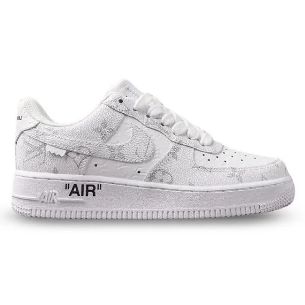 Louis Vuitton x Nike Air Force 1 Frost White Luxe Edition (Custom)