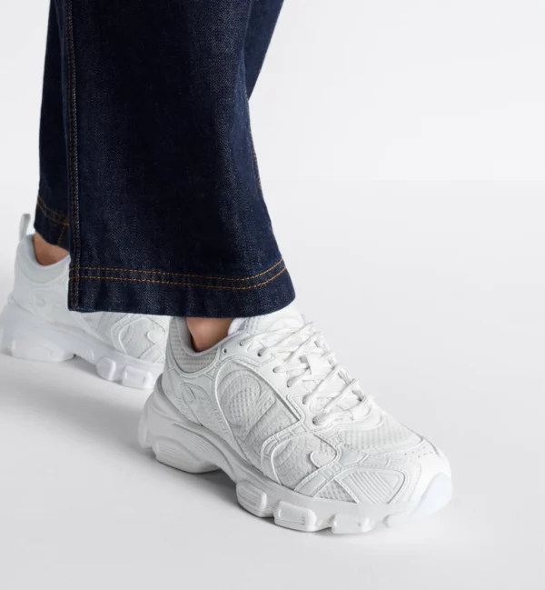 Dior Chrono – Mesh and White Leather-Effect Panels