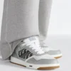 BB27 Uptown Low – Gray and White Smooth Calfskin with Beige and Black Dior Oblique Jacquard