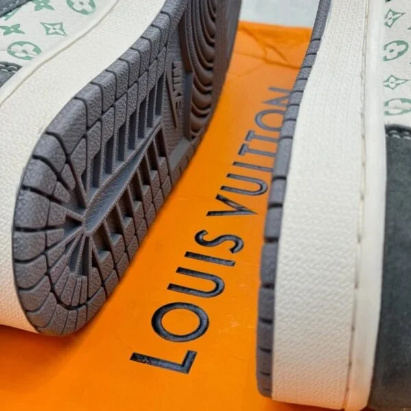 Louis Vuitton x Nike Air Jordan 1 Low “Green Monogram Suede” (Custom)