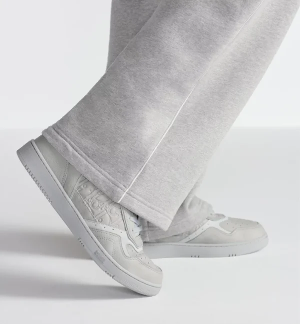 B27 Uptown Low – Gray Grained Calfskin and Gray Dior Gravity Leather