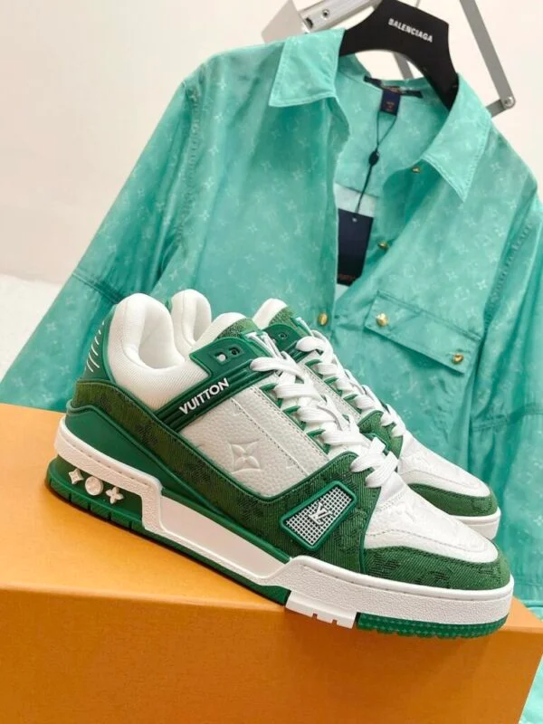 Louis Vuitton LV Trainer Sneaker ‘Monogram Green Denim’