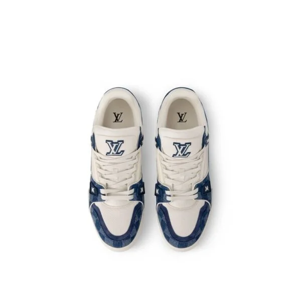 Louis Vuitton LV Trainer Damier Denim Blue