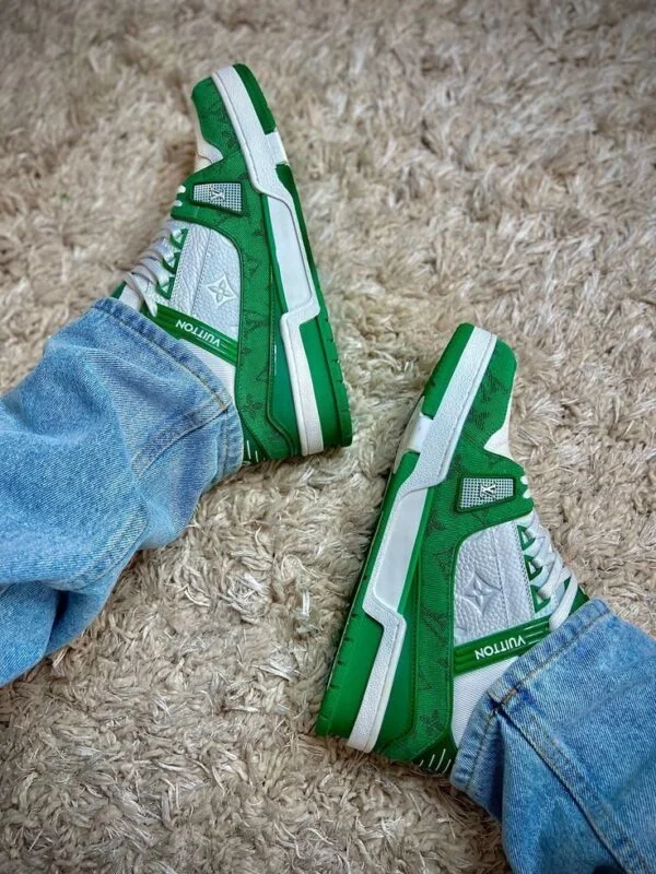 Louis Vuitton LV Trainer Sneaker ‘Monogram Green Denim’