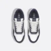 DIOR AND HYLTON NEL B27 Uptown Low-Navy Blue and White Smooth Calfskin with White Dior Oblique Galaxy Leather