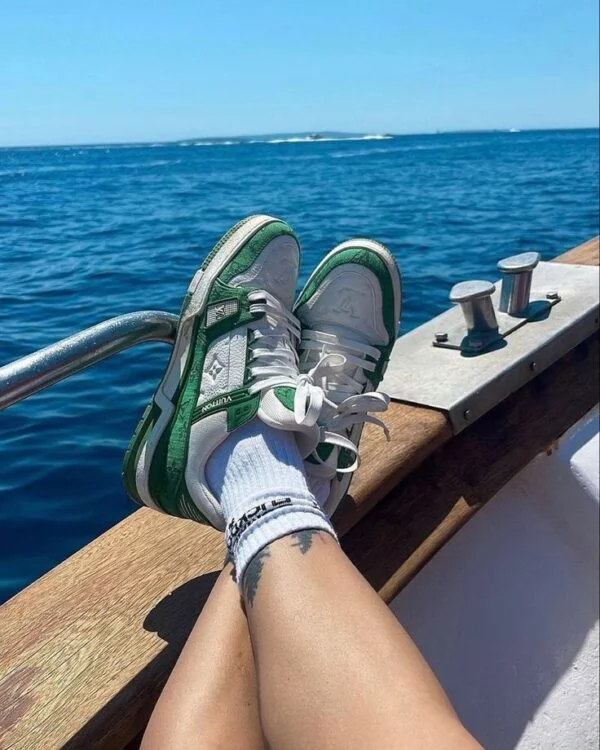 Louis Vuitton LV Trainer Sneaker ‘Monogram Green Denim’