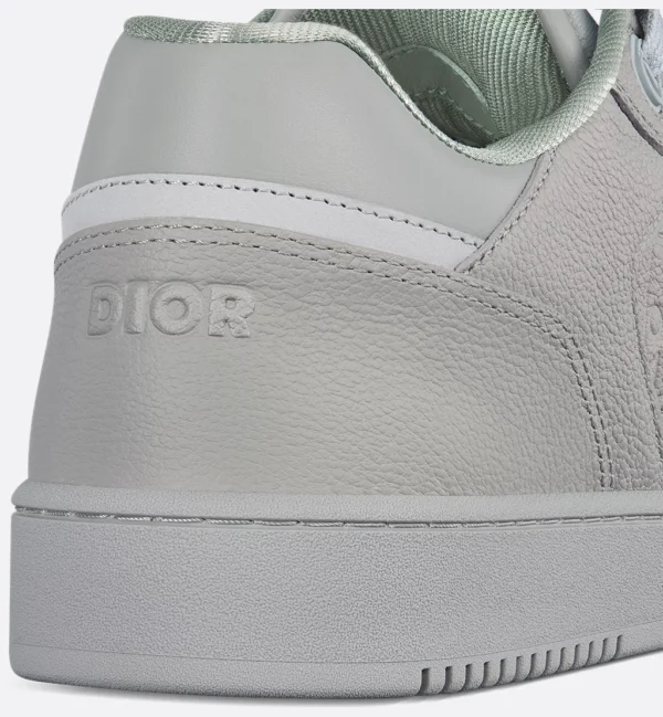 B27 Uptown Low – Gray Grained Calfskin and Gray Dior Gravity Leather