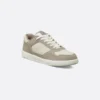 B27 Uptown Low – Beige and White Grained Calfskin with White Dior Gravity Leather