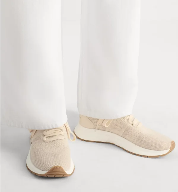 Run’n’Dior – Ecru Technical Mesh with Wool