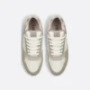 B27 Uptown Low – Beige and White Grained Calfskin with White Dior Gravity Leather