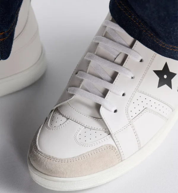 Dior Star – White Calfskin and Suede Calfskin