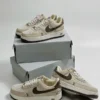 Louis Vuitton x Nike Air Force 1 Cream Mocha Edition (Custom)