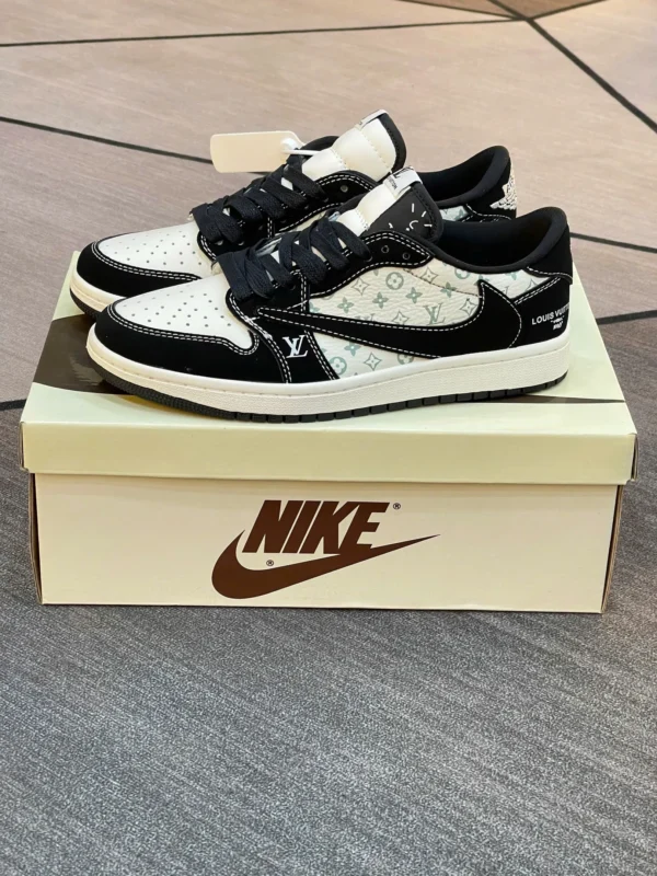 Louis Vuitton x Nike Air Jordan 1 Low “Panda Monogram” (Custom)