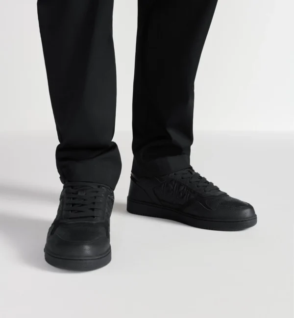 B27 Uptown Low – Black Grained Calfskin and Black Dior Gravity Leather