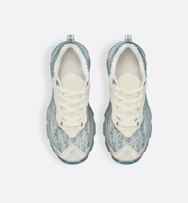 Dior Vibe – White and Chambray Blue Dior Oblique Technical Fabric and Transparent Rubber