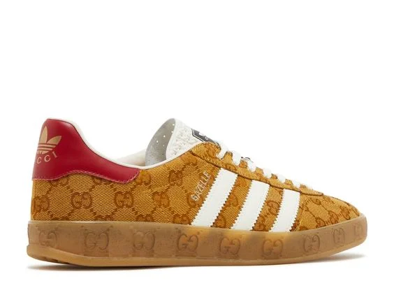 Gucci x Adidas Gazelle GG Monogram Beige Brown