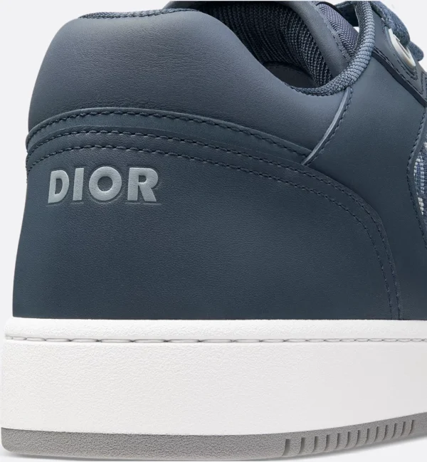 B27 Uptown Low – Blue Smooth Calfskin and Blue Dior Oblique Jacquard