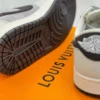 Louis Vuitton x Nike Air Jordan 1 Low “Shadow Grey Suede” (Custom)