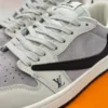 Louis Vuitton x Nike Air Jordan 1 Low “Shadow Grey Suede” (Custom)