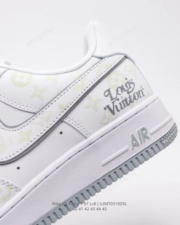Louis Vuitton x Nike Air Force 1 Monogram Grey Frost Edition (Custom)