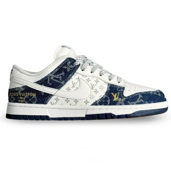 Louis Vuitton x Nike Air Jordan 1 Low “Monogram Denim” (Custom)
